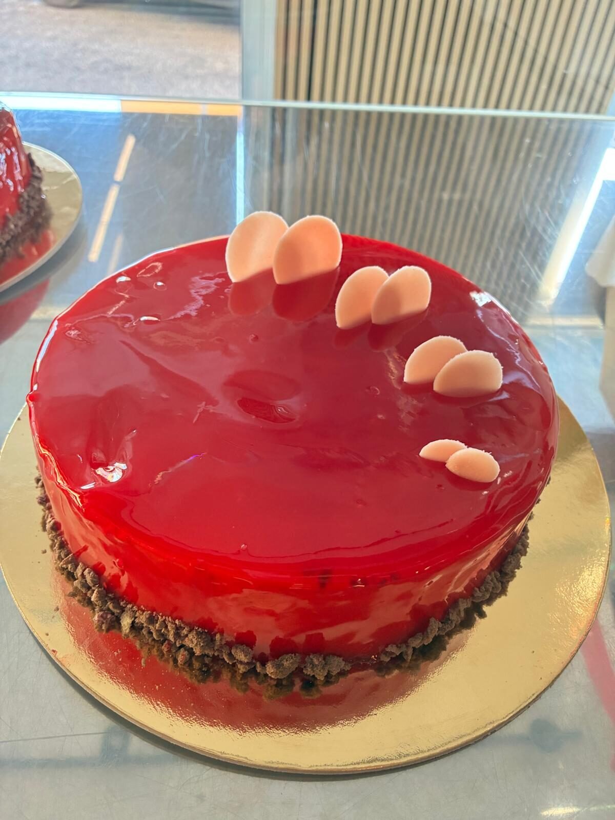 Torta con glassa a specchio