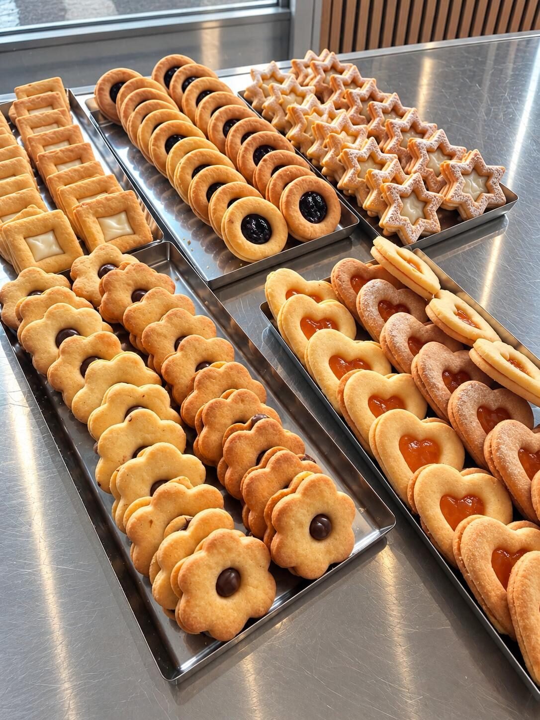 Biscotti di frolla farciti